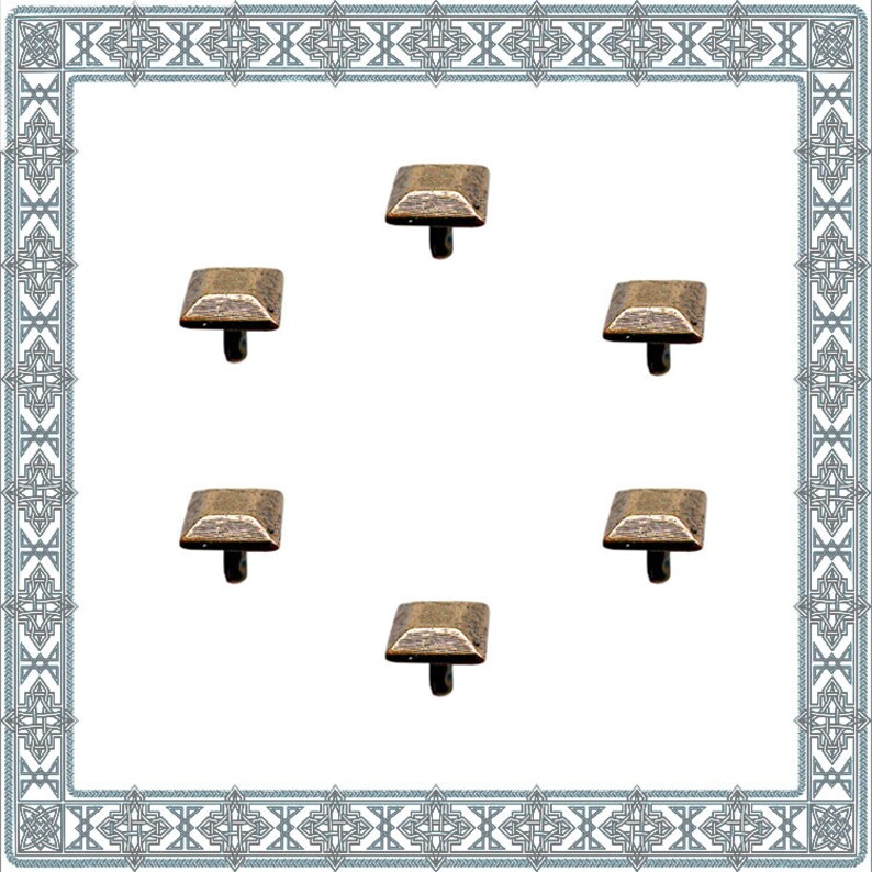 20|40|60 Decorative rivets TRAPEZSTUMPF Old Brass Rivet Armor fitting Accessories LARP Gewandschneider Rivets Dog collar ancient Rivet Conchos