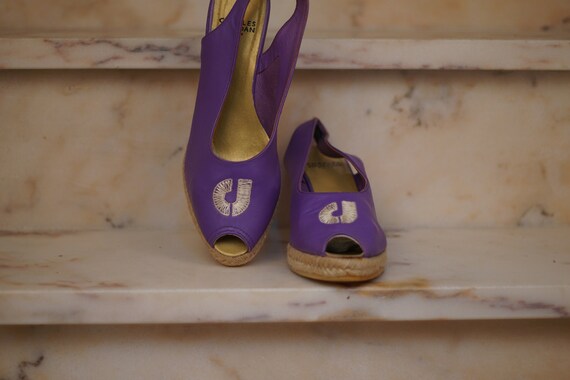 purple espadrilles