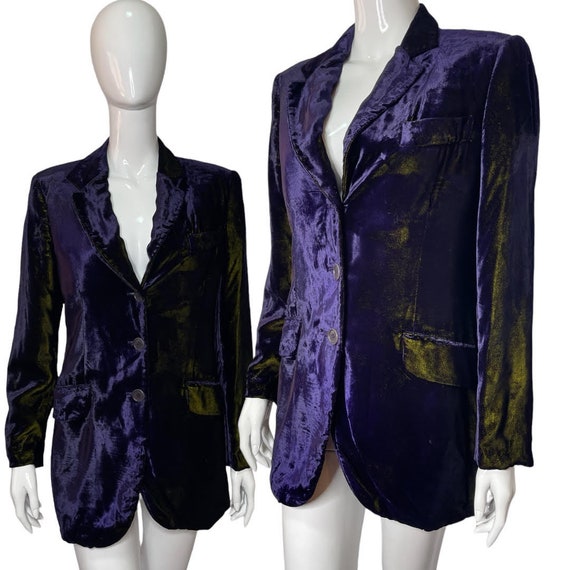 Moschino Cheap and Chic purple and gold blazer / … - image 1