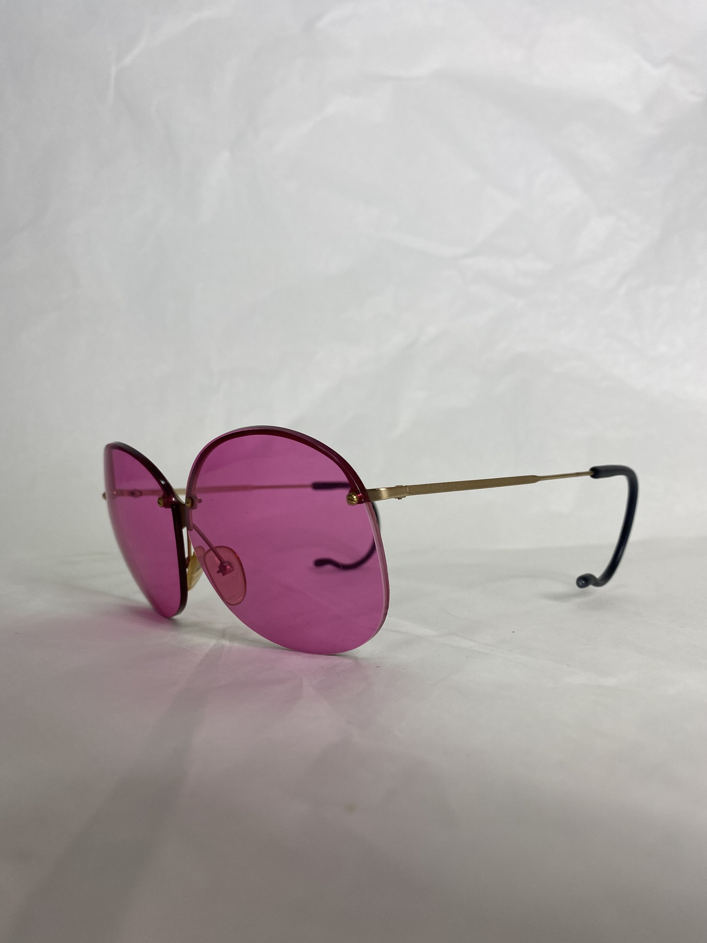 Bottega Veneta FW00 Pink Cable Temple Sunglasses 