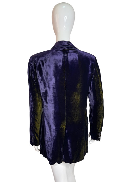Moschino Cheap and Chic purple and gold blazer / … - image 2