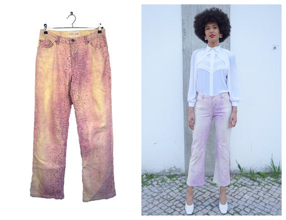 ROBERTO CAVALLI - Python printed jeans / Size M