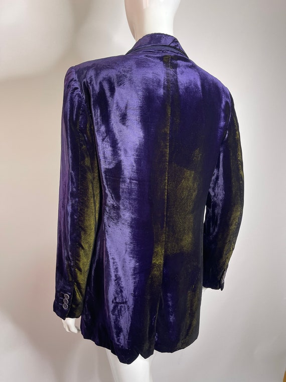 Moschino Cheap and Chic purple and gold blazer / … - image 7