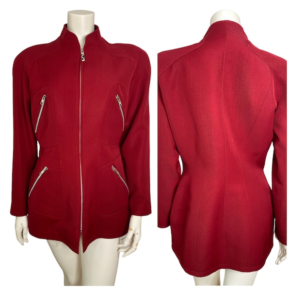 Veste cintrée rouge Thierry Mugler / taille L