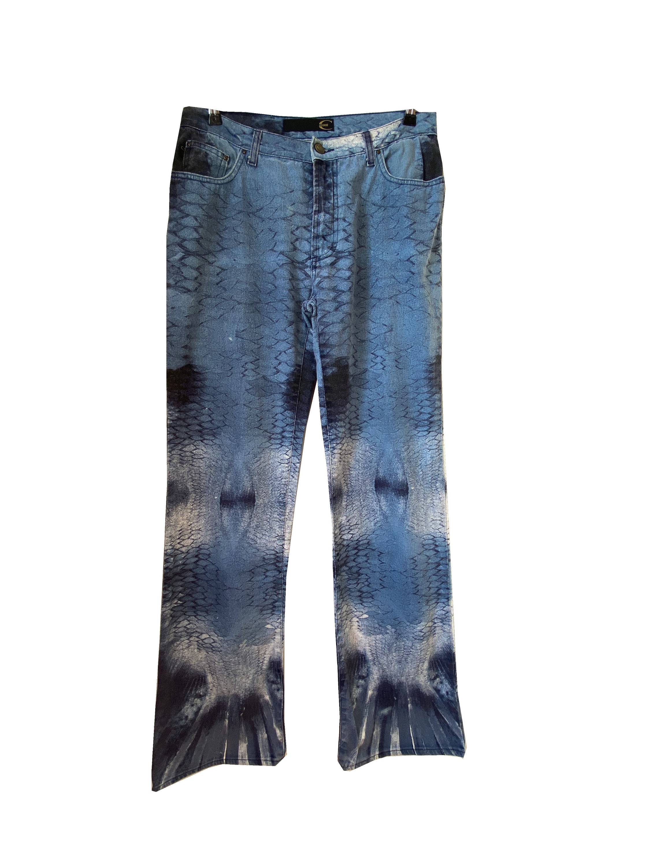 Just Cavalli Cavalli Blue Python Print Jeans / Roberto Cavalli | Etsy  Ireland