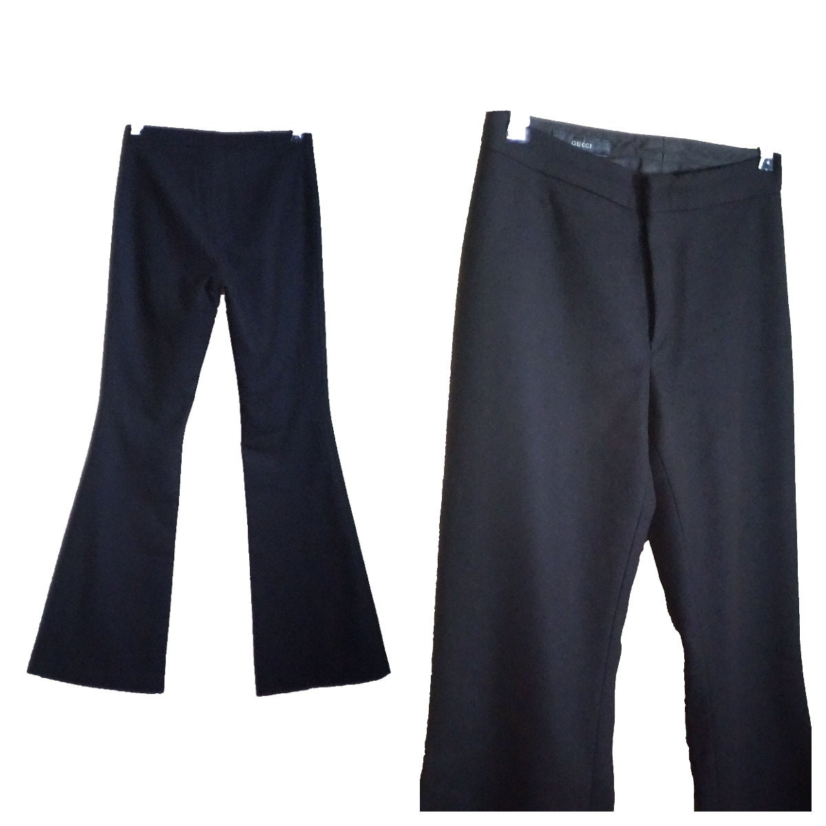 Gucci by Tom Ford Black Cashmere Flare Pants/ Y2K / IT 42 / FR - Etsy
