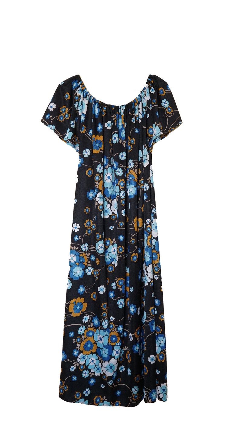 1970/'s floral print summer dress One size