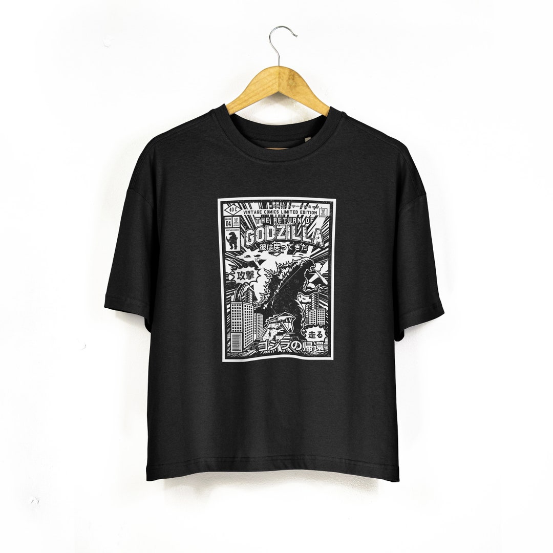 Women's 'godzilla' Organic Cotton Oversized Boxy T-shirt - Etsy