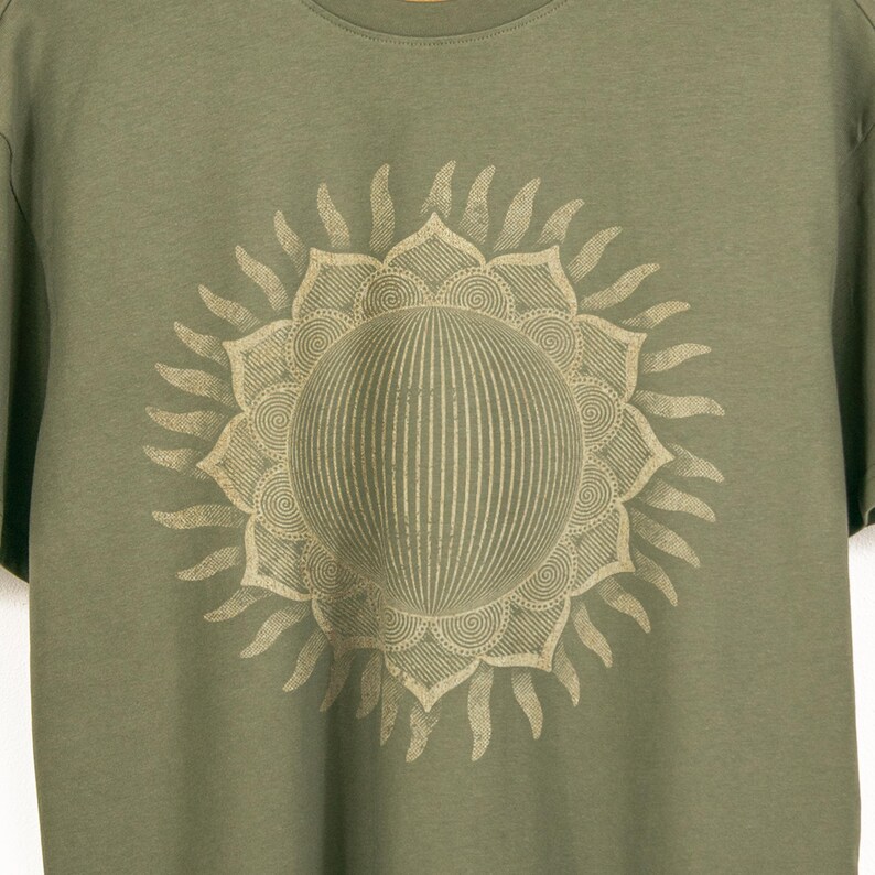 Geometric Sun Oversized Boho Spiritual TShirt