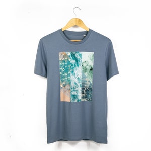 Men&#39;s / Unisex &#39;My Heart Belongs To The Ocean&#39; Organic Cotton T-Shirt