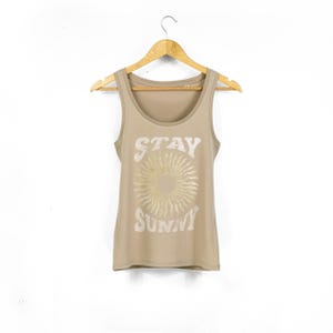 Stay Sunny Beach Inspired Organic Tank Top