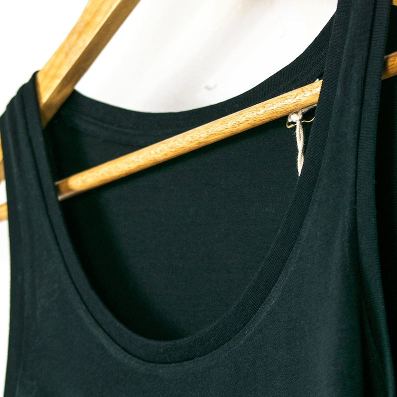 Womens Organic Cotton Tank Top in Black