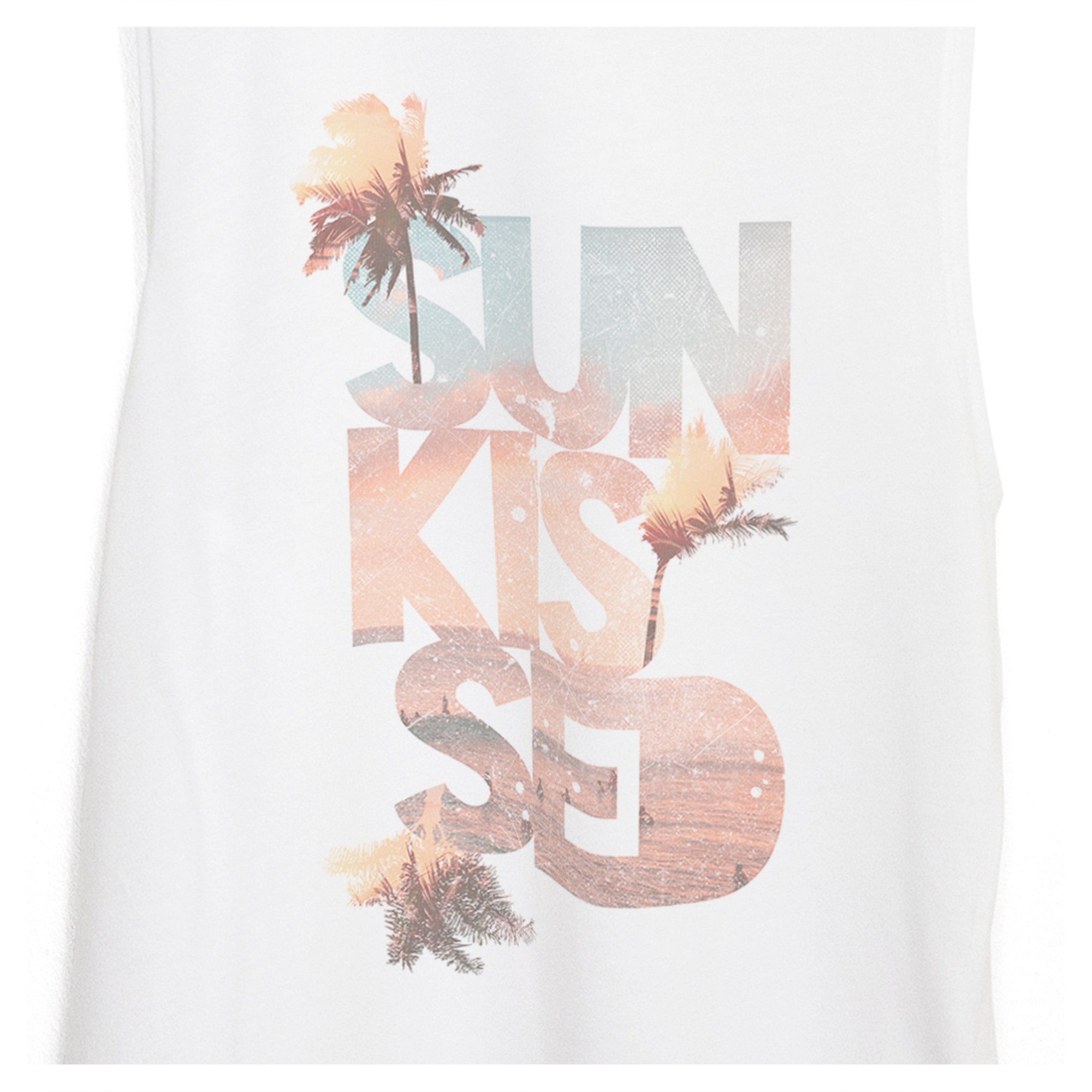 Women's 'Sun Kissed' Surf Style Tropical Print Muscle Fit Tank Top