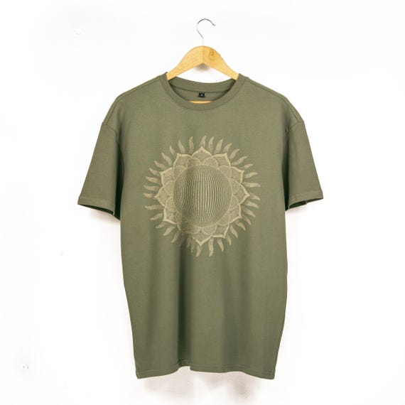 Geometric Sun Oversized Boho Spiritual TShirt