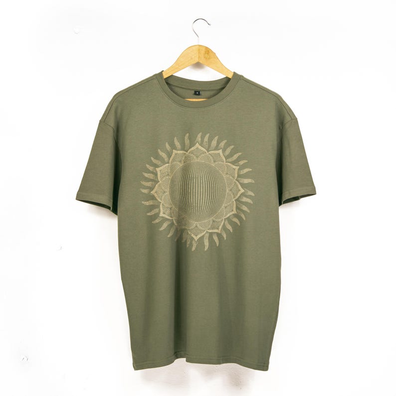 Geometric Sun Oversized Boho Spiritual TShirt