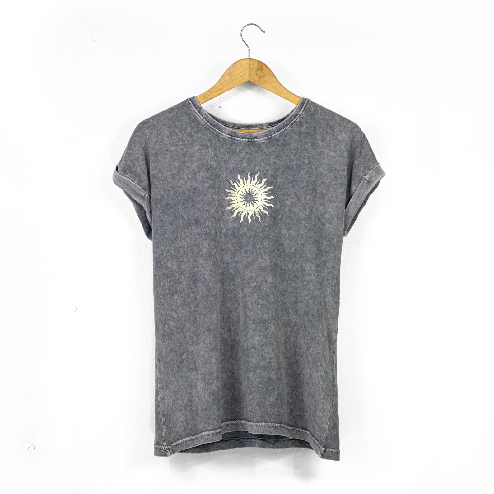 Boho Sunshine Acid Wash T-Shirt
