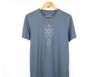 Unisex 'Unalome' Organic Cotton T-Shirt