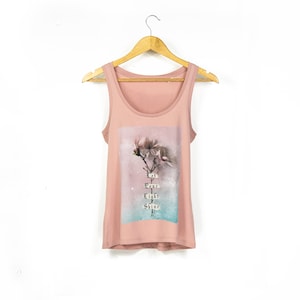 Women&#39;s &#39;Let Your Light Shine&#39; Yoga-Style Organic Cotton Tank Top