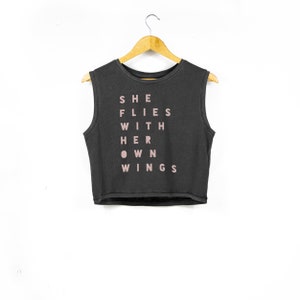 Women&#39;s &#39;She Flies With Her Own Wings&#39; Organic Cotton Tank Top
