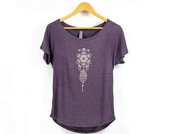 Women's 'Unalome' Scoop Neck T-Shirt