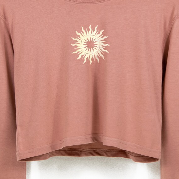 Women's 'sunshine' Long Sleeve Cropped T-shirt - Etsy