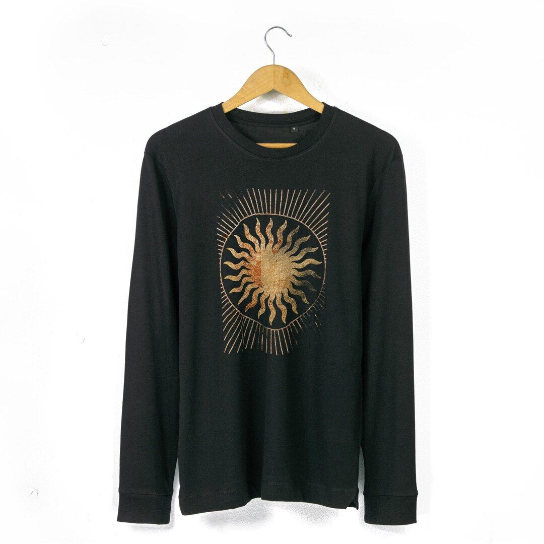 【BAON】[unisex] Kiori Sun Printing Over Long Sleeve Tee Women's Contractor Long Sleeve Tee | Zone Orange UPF 50+