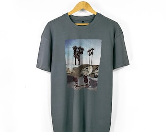 00s Vintage Stussy Neighborhood Boneyards T Shirt / Black Cotton