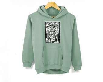 Kids 'Robot Attack' Hoodie - Ages 1-2, 3-4, 5-6, 7-8, 9-11, 12-13