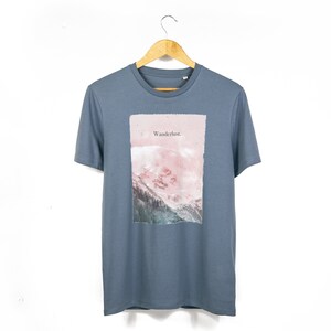 Men&#39;s / Unisex &#39;Wanderlust&#39; Organic Cotton T-Shirt