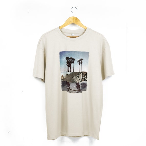 Buy Unisex Oversized Tshirt With Tropical Skater Print 