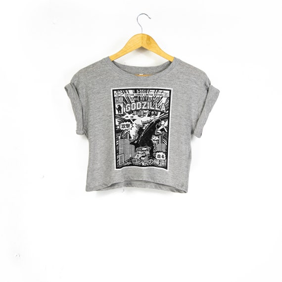 Women's 'godzilla' Organic Cotton Cropped T-shirt With