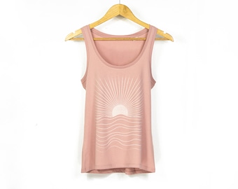Women's 'Sunrise' Organic Cotton Tank Top