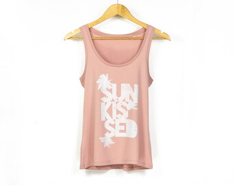 Women's 'Sun Kissed' Yoga-Style Organic Cotton Tank Top