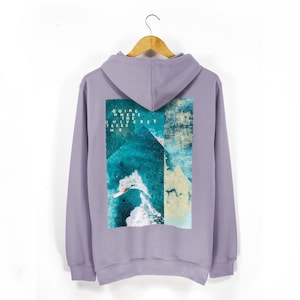 Unisex &#39;Going Where The Universe Takes Me&#39; Surf-Style Beach Hoodie