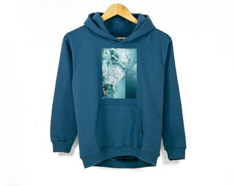 Kids 'Child Of The Ocean' Surf-Style Hoodie - Ages 1-2, 3-4, 5-6, 7-8, 9-11, 12-13