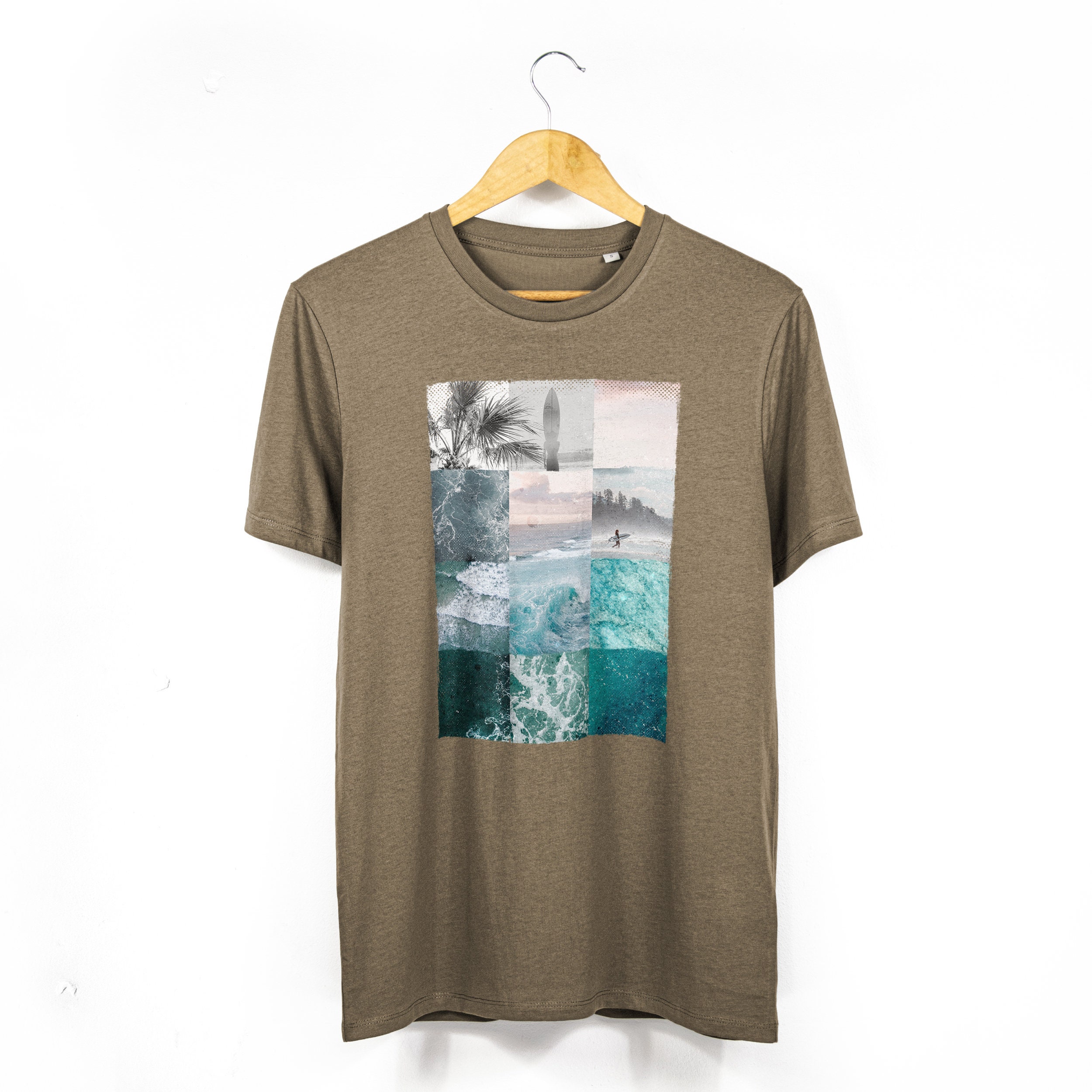 Men's / Unisex 'ocean Collage' Organic Cotton T-shirt - Etsy