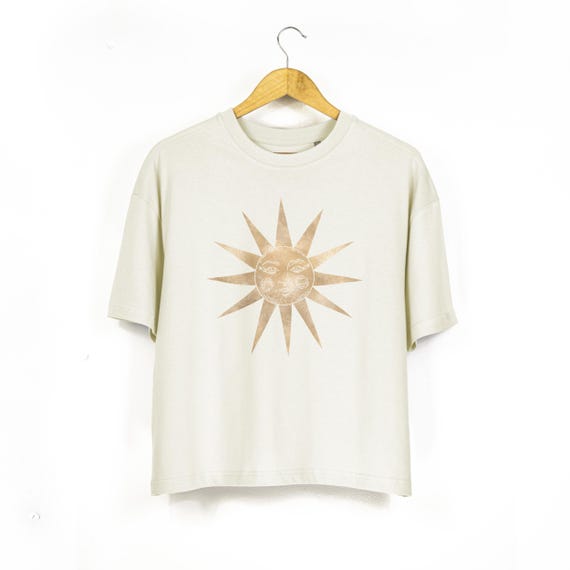 オーバーサイズ 天体太陽 ボックスTシャツ - Etsy 日本