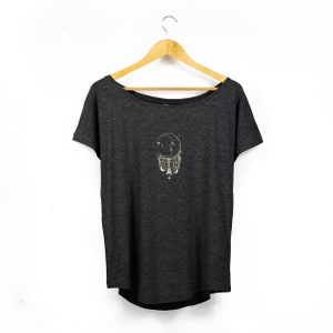 Women&#39;s &#39;Lunar Magic&#39; Organic-Blend Scoop Neck T-Shirt