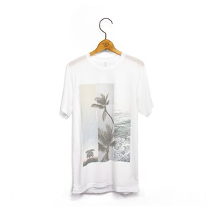 Men's 'Beach Dreams' Summer Beachwear Palm Tree Surfer T-Shirt