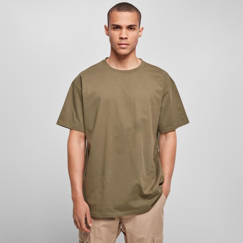 Premium Heavyweight Oversized TShirt in Olive Green