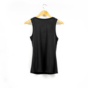 Womens Organic Cotton Tank Top in Black