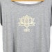 Frauen Lotus Flower Sloop Neck T-Shirt | 'Peace' Blumenmandala Mit ...