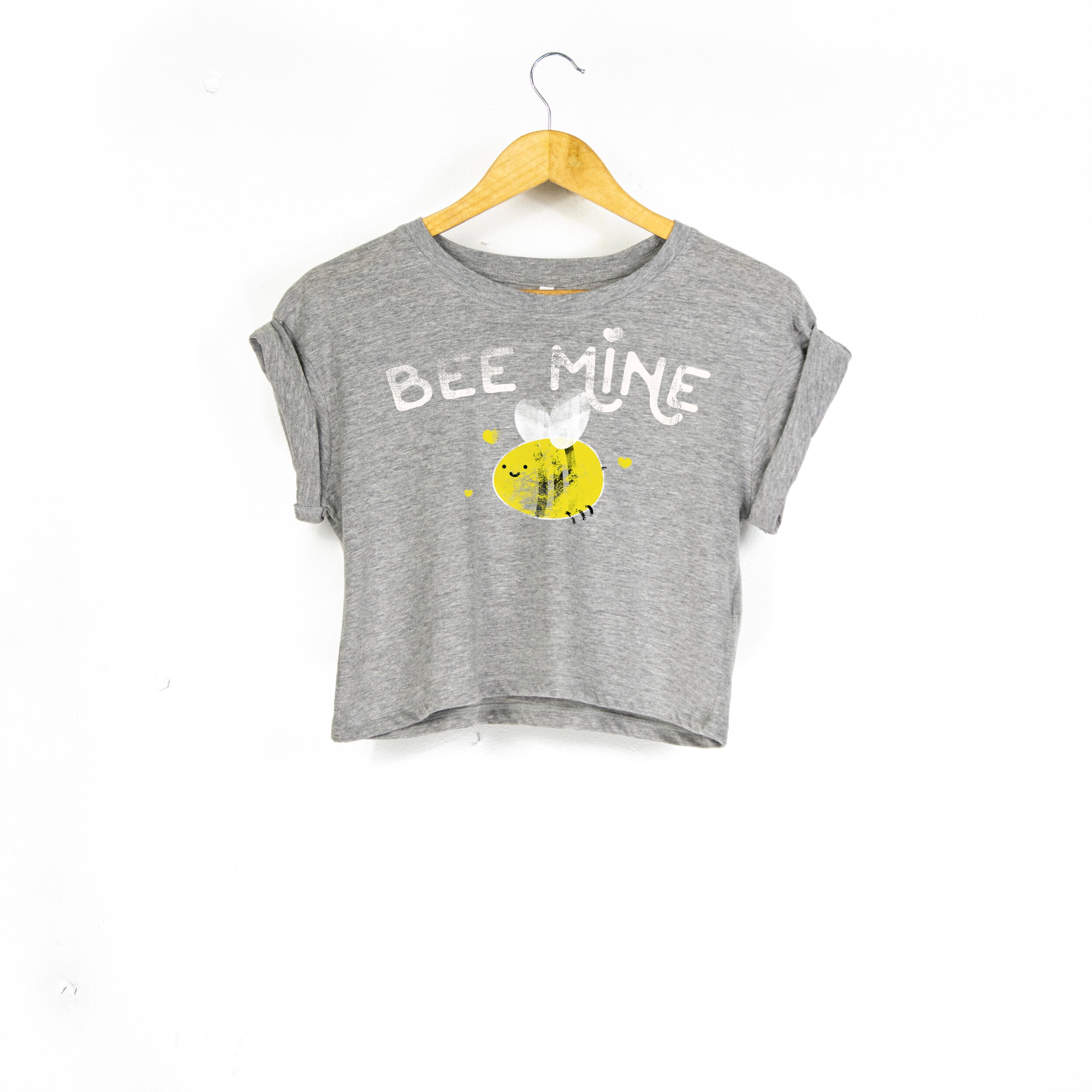 ★E.B.M★ Printed Crop T-shirt EMP5WTS050 SweatyRocks Women's Letter Graphic Print Streetwear Tops
