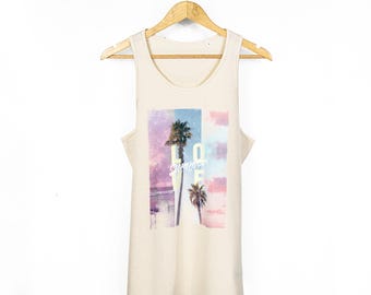 Mens Summer Of Love Tropical Print Beach Vest