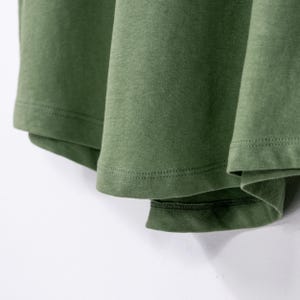 Ladies Organic Scoop Neck T-Shirt in Soft Olive Green