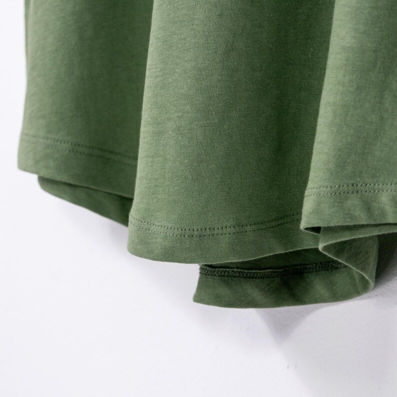 Ladies Organic Scoop Neck T-Shirt in Soft Olive Green