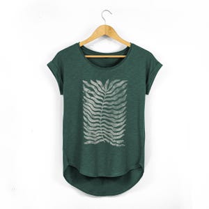 Fern Print Relaxed Fit Botanical T Shirt