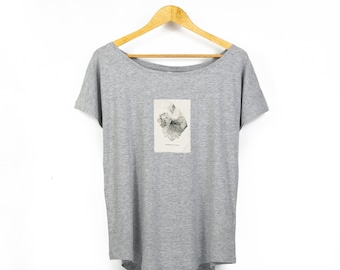 Women's 'Memento Vivere' Organic-Blend Scoop Neck T-Shirt