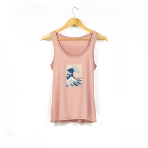Women&#39;s &#39;The Great Wave Off Kanagawa&#39; Organic Cotton Tank Top