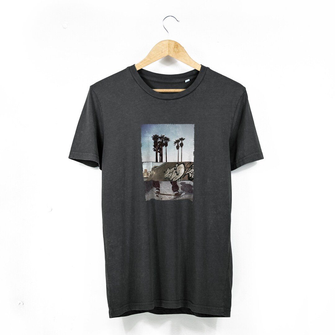 Men's Unisex 'california Skate' Organic Cotton T-shirt